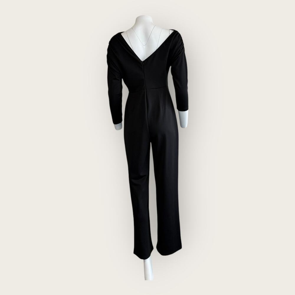 Unbranded | Off-Shoulder Long Sleeve Jumpsuit | Black | See Measurements - Picture 3 of 9